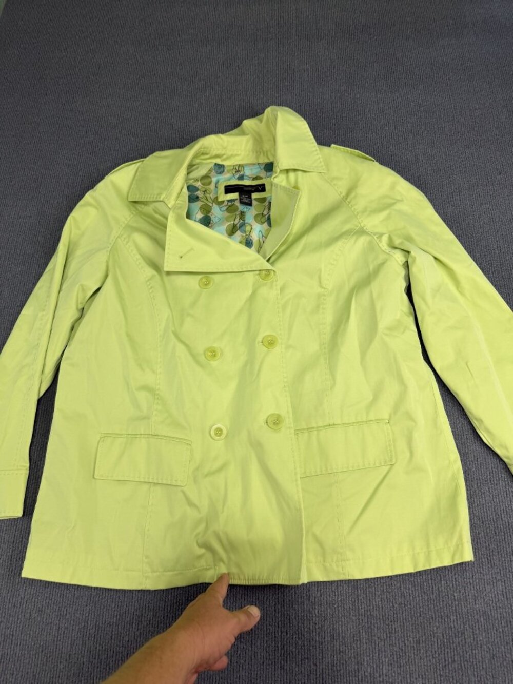 Venezia Womens Lime Green Double-Breasted Jacket 18/20